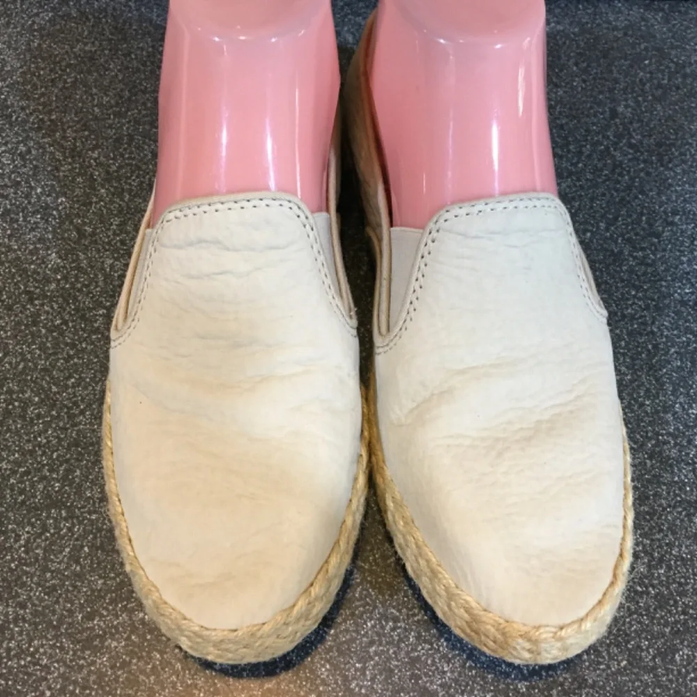 Sperry Light Tan Soft Leather Espadrilles